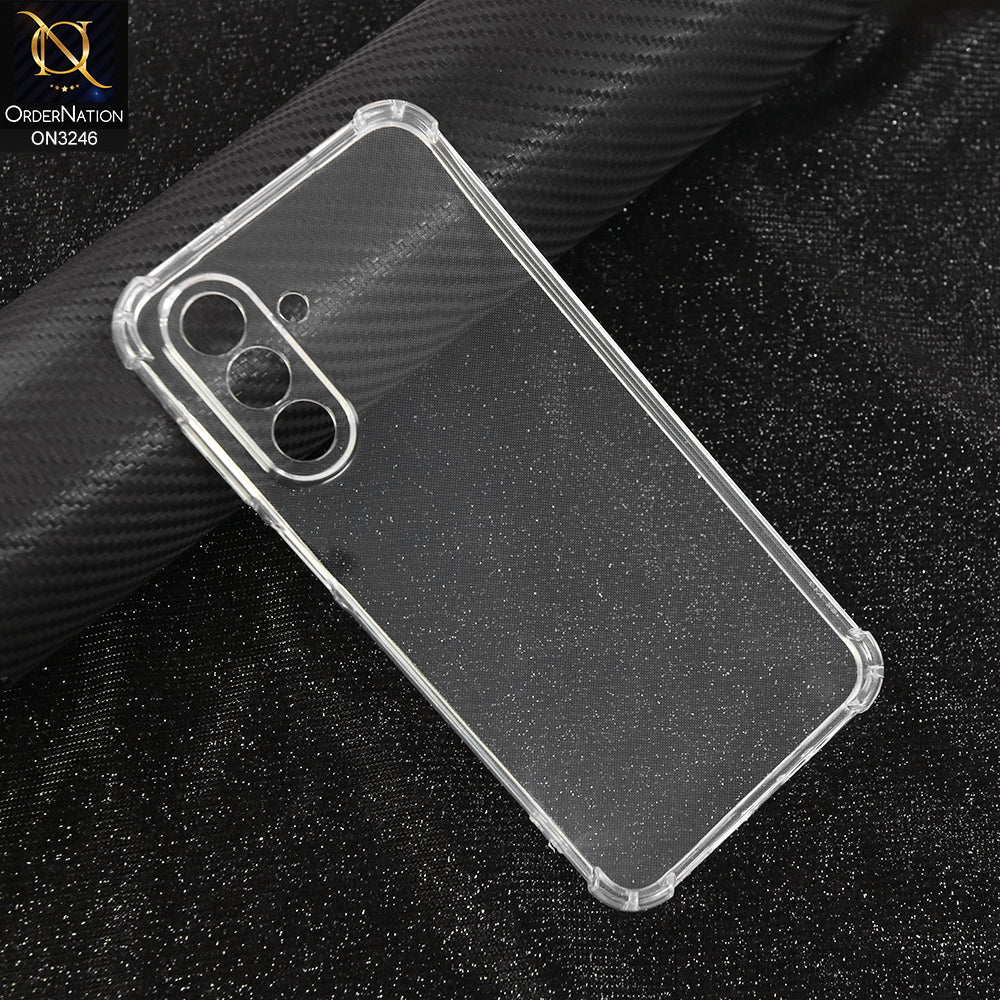 Samsung Galaxy A26 Cover - Transparent - Soft 4D Design Shockproof Silicone Transparent Clear Camera Protection Case