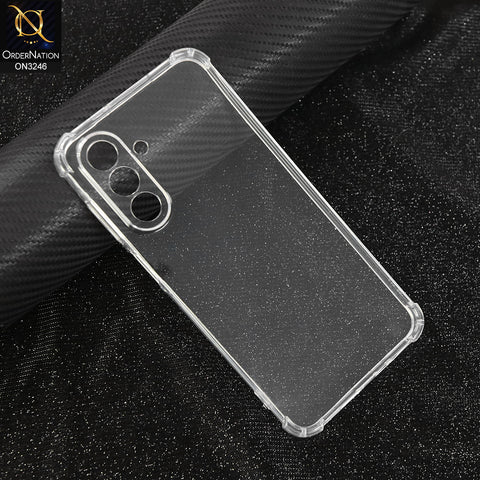Samsung Galaxy A26 Cover - Transparent - Soft 4D Design Shockproof Silicone Transparent Clear Camera Protection Case
