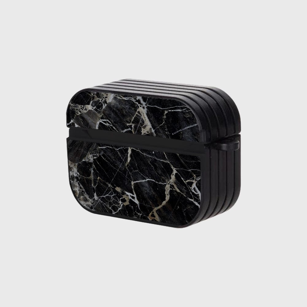 Apple Airpods Pro 2 ( 2nd Gen ) Cover - Black Marble Series - Silicon Airpods Case