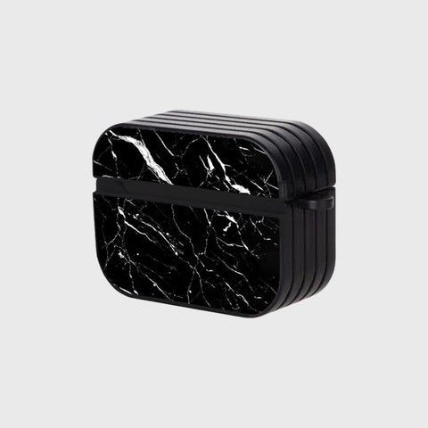 Apple Airpods Pro 2 ( 2nd Gen ) Cover - Black Marble Series - Silicon Airpods Case