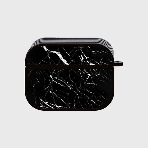 Apple Airpods Pro Cover - Black Marble Series - Silicon Airpods Case (Fast Delivery)