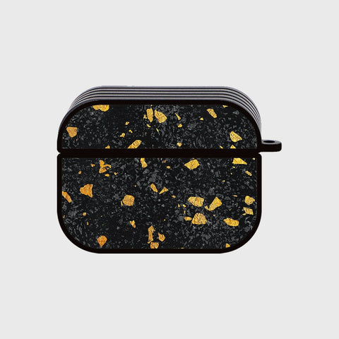 Apple Airpods Pro 2 ( 2nd Gen ) Cover - Black Marble Series - Silicon Airpods Case