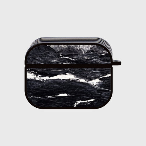 Apple Airpods Pro 2 ( 2nd Gen ) Cover - Black Marble Series - Silicon Airpods Case