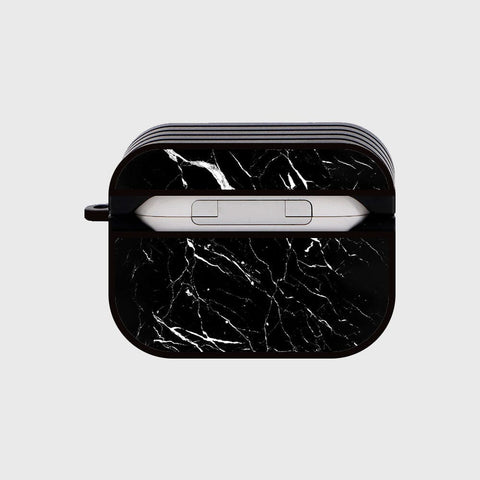 Apple Airpods Pro Cover - Black Marble Series - Silicon Airpods Case (Fast Delivery)