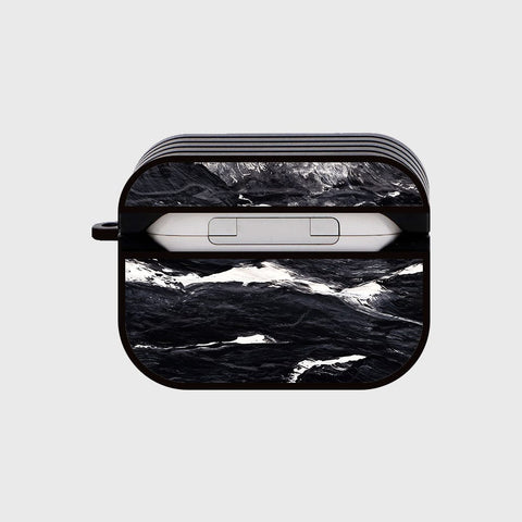 Apple Airpods Pro 2 ( 2nd Gen ) Cover - Black Marble Series - Silicon Airpods Case