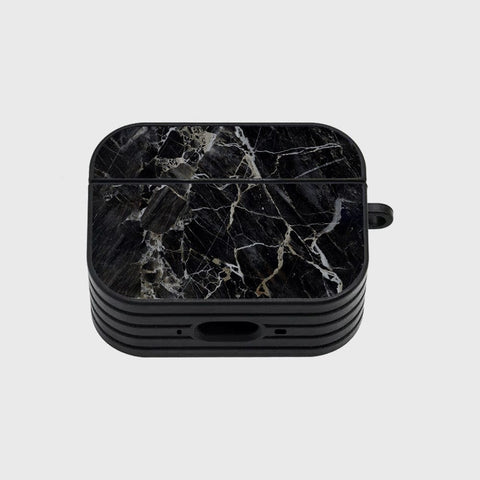 Apple Airpods Pro 2 ( 2nd Gen ) Cover - Black Marble Series - Silicon Airpods Case