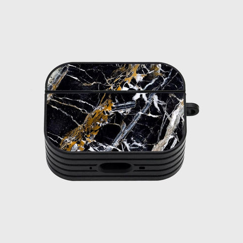 Apple Airpods Pro 2 ( 2nd Gen ) Cover - Black Marble Series - Silicon Airpods Case