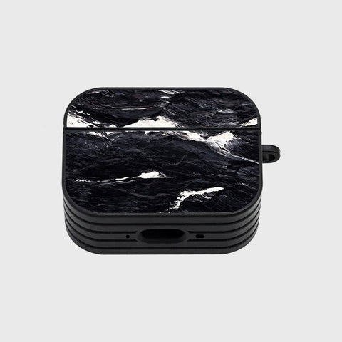 Apple Airpods Pro 2 ( 2nd Gen ) Cover - Black Marble Series - Silicon Airpods Case