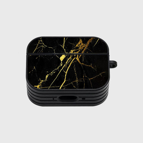 Apple Airpods Pro 2 ( 2nd Gen ) Cover - Black Marble Series - Silicon Airpods Case