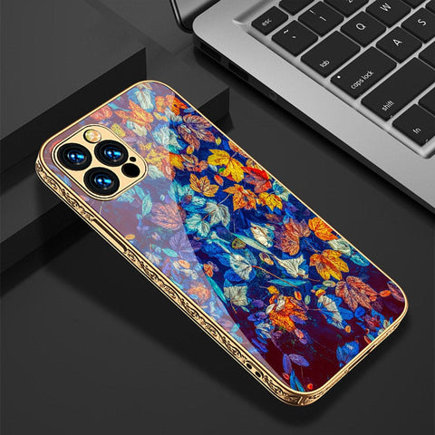 iPhone 12 Pro Cover - Floral Series 2 - D377 - HQ Ultra Shine Premium Infinity Glass Soft Silicon Borders Casee ( Fast Delivey )