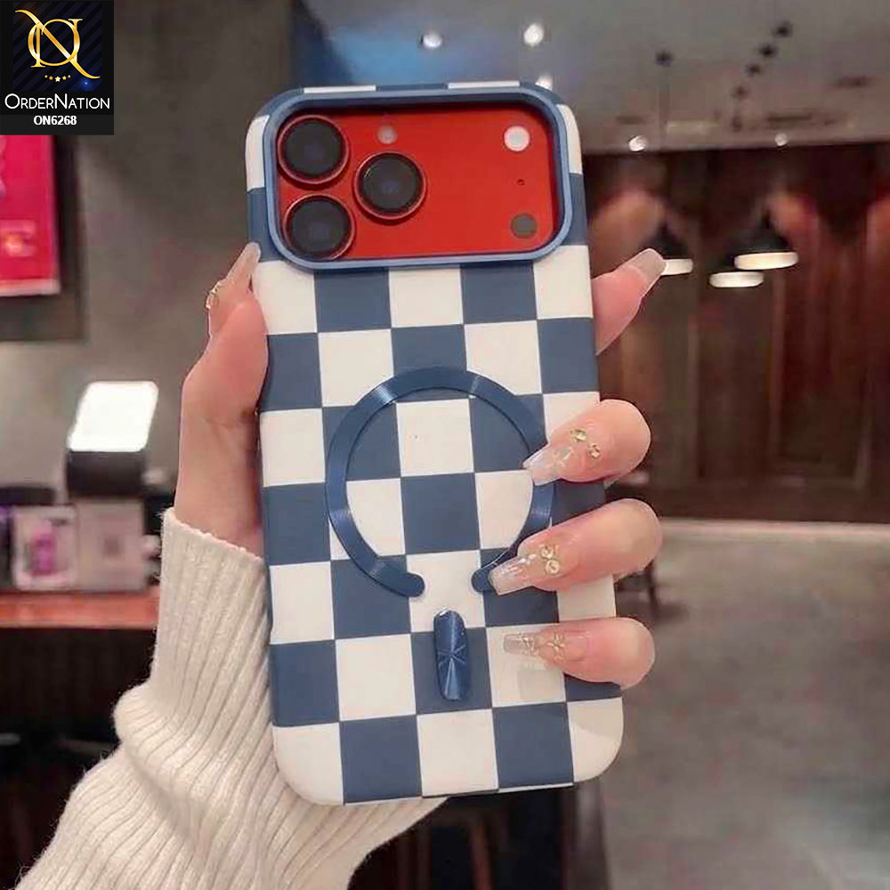 iPhone 18 Pro Max Cover - Blue - Luxury Magnetic Compatible Phone Case with Magnetic Ring Holder & Camera Protection