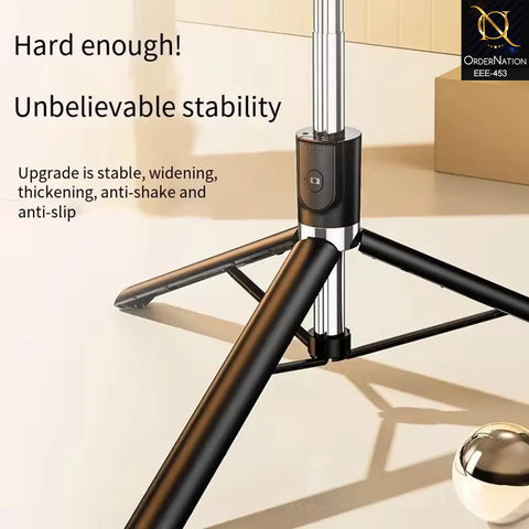 R1S-L Wireless Selfie Stick Tripod with Bluetooth Remote