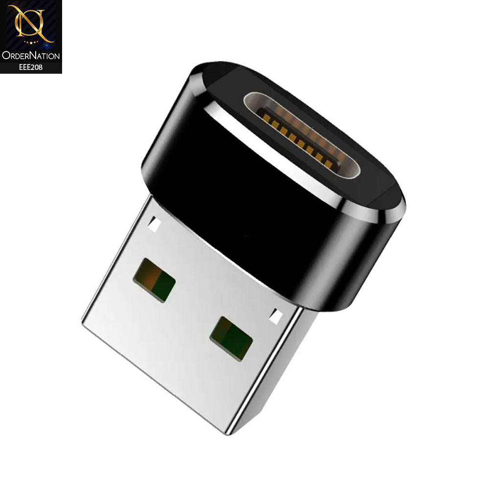 USB to TYPE-C OTG Convertor - Black