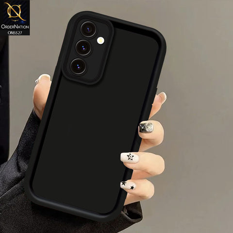 Samsung Galaxy S25 FE Cover - Black -  Soft Silicone Case With Round Bumper Matte TPU Shockproof Cover