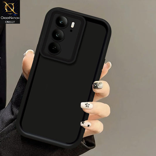 Realme C75 Cover - Black - Soft Silicone Case With Round Bumper Matte TPU Shockproof Cover
