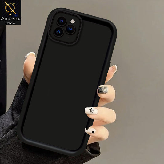 iPhone 11 Pro Cover - Black - Soft Silicone Case With Round Bumper Matte TPU Shockproof Cover