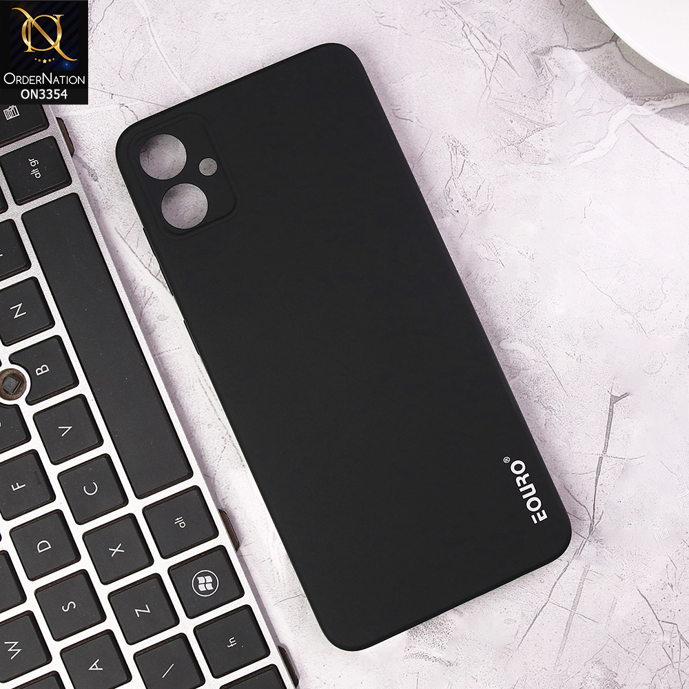 Samsung Galaxy A05 Cover - Black - EOURO Shock Resistant Soft Silicone Camera Protection Case