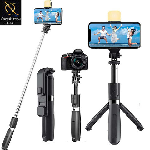 R1S Wireless Bluetooth Selfie Stick for Smartphones