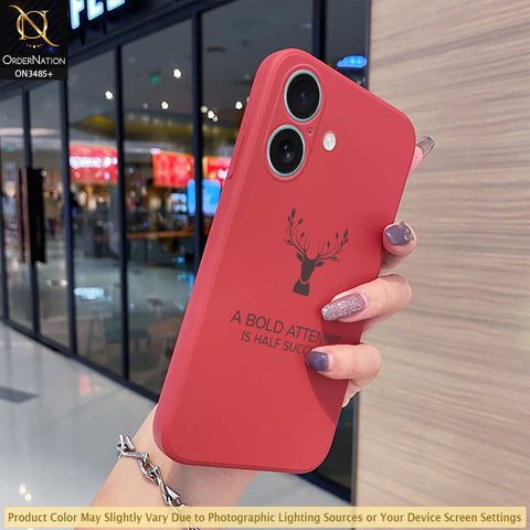 iPhone 17 Cover - ONation Bold Series - HQ Liquid Silicone Elegant Colors Camera Protection Soft Case