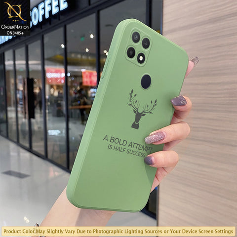 Oppo A15s Cover - ONation Bold Series - HQ Liquid Silicone Elegant Colors Camera Protection Soft Case