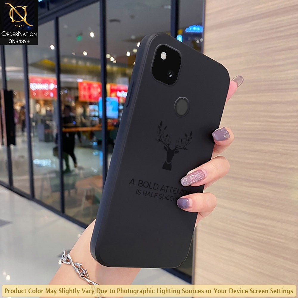 Google Pixel 4a 5G Cover - ONation Bold Series - HQ Liquid Silicone Elegant Colors Camera Protection Soft Case (Fast Delivery)