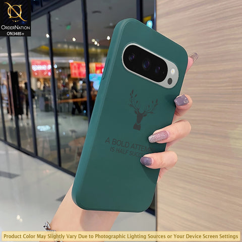 Google Pixel 9 Pro XL Cover - ONation Bold Series - HQ Liquid Silicone Elegant Colors Camera Protection Soft Case