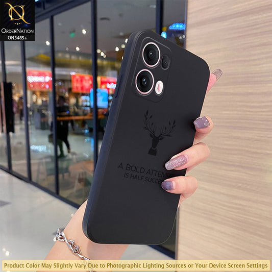 Oppo Reno 13 Pro  Cover - ONation Bold Series - HQ Liquid Silicone Elegant Colors Camera Protection Soft Case