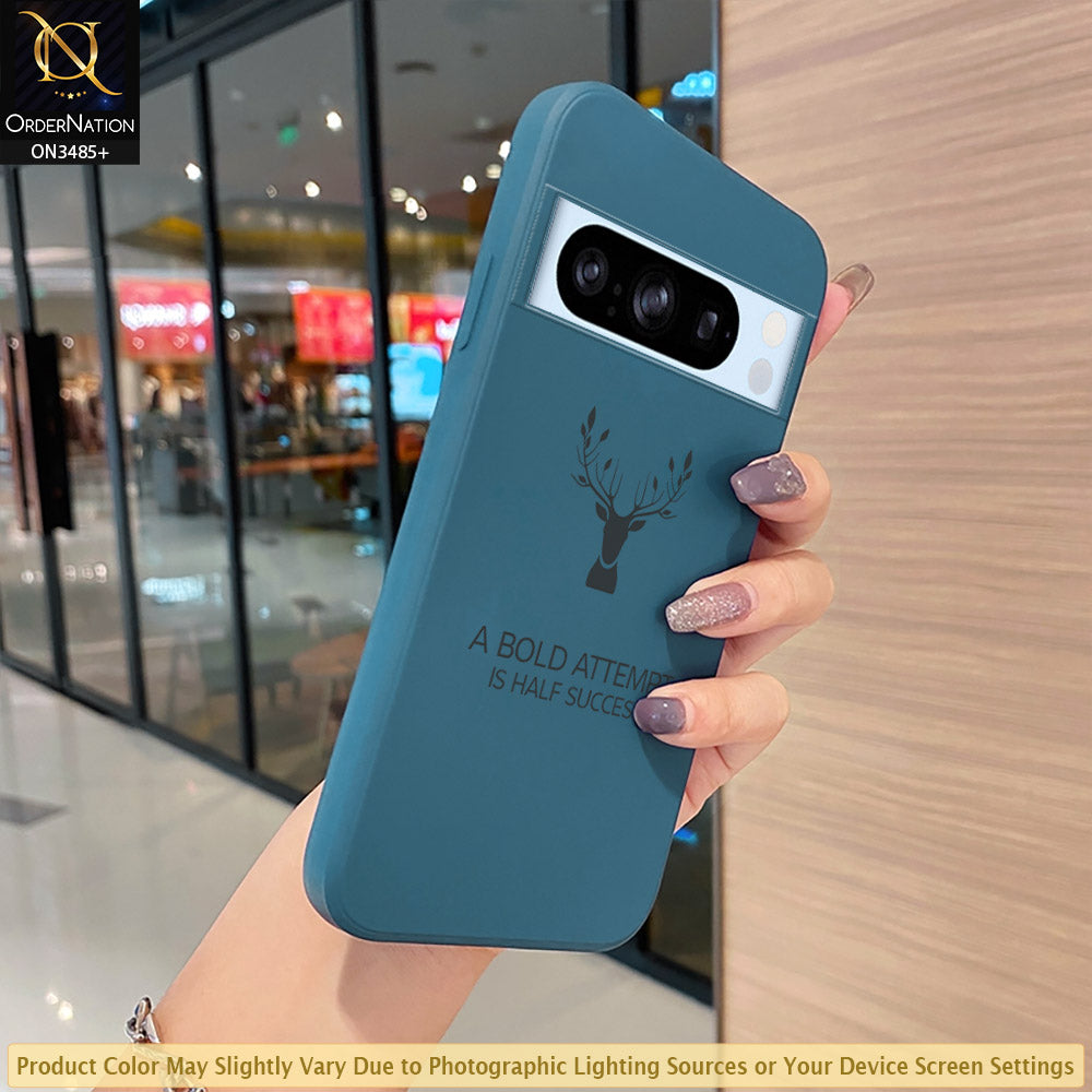 Google Pixel 8 Pro Cover - ONation Bold Series - HQ Liquid Silicone Elegant Colors Camera Protection Soft Case (Fast Dilivery)(M)