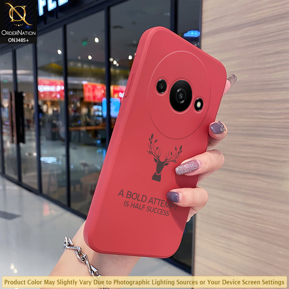 Xiaomi Redmi A3x Cover - ONation Bold Series - HQ Liquid Silicone Elegant Colors Camera Protection Soft Case