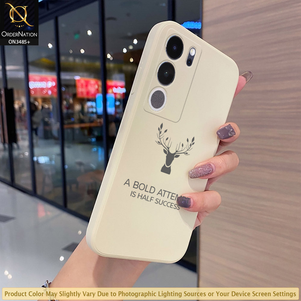 Vivo V29 Cover - ONation Bold Series - HQ Liquid Silicone Elegant Colors Camera Protection Soft Case