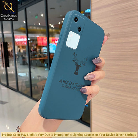Vivo S18 Cover - ONation Bold Series - HQ Liquid Silicone Elegant Colors Camera Protection Soft Case