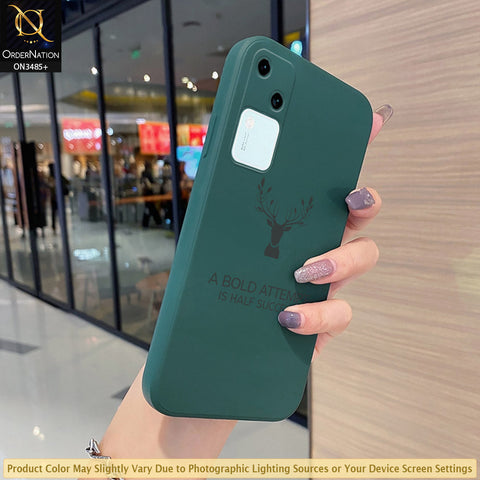 Vivo S18 Cover - ONation Bold Series - HQ Liquid Silicone Elegant Colors Camera Protection Soft Case