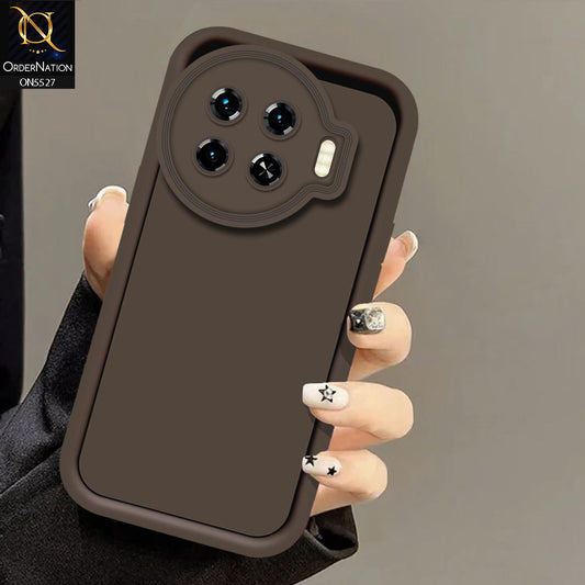Tecno Spark 20 Pro Plus Cover - Brown -Soft Silicone Case With Round Bumper Matte TPU Shockproof Cover