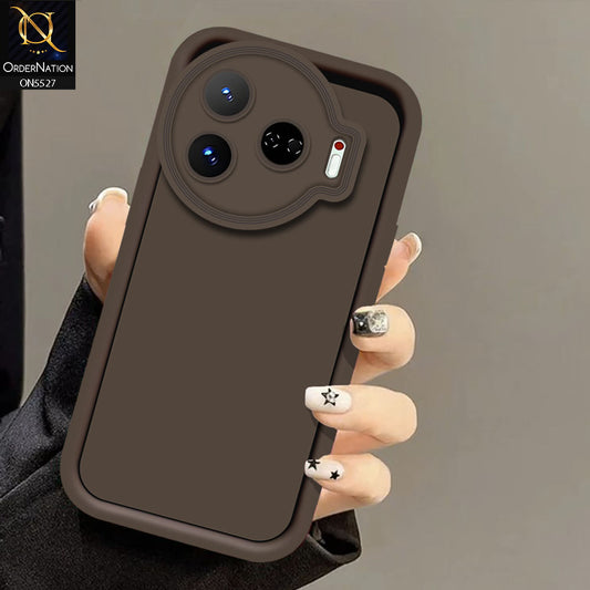 Tecno Camon 30 Pro 5G Cover - Brown -Soft Silicone Case With Round Bumper Matte TPU Shockproof Cover