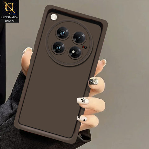 Infinix Zero 40 4G Cover - Brown -Soft Silicone Case With Round Bumper Matte TPU Shockproof Cover
