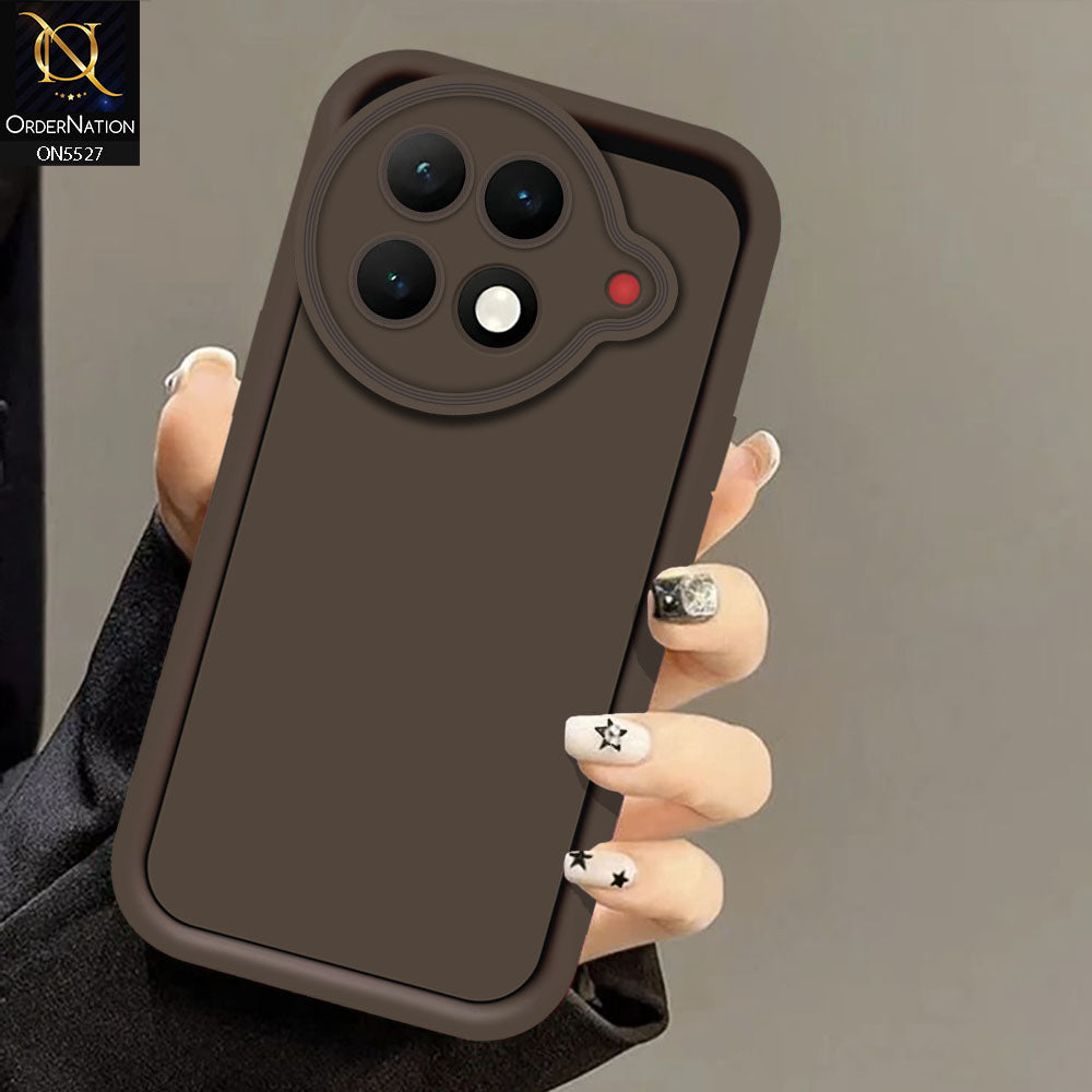 Tecno Camon 30S Cover - Brown -Soft Silicone Case With Round Bumper Matte TPU Shockproof Cover