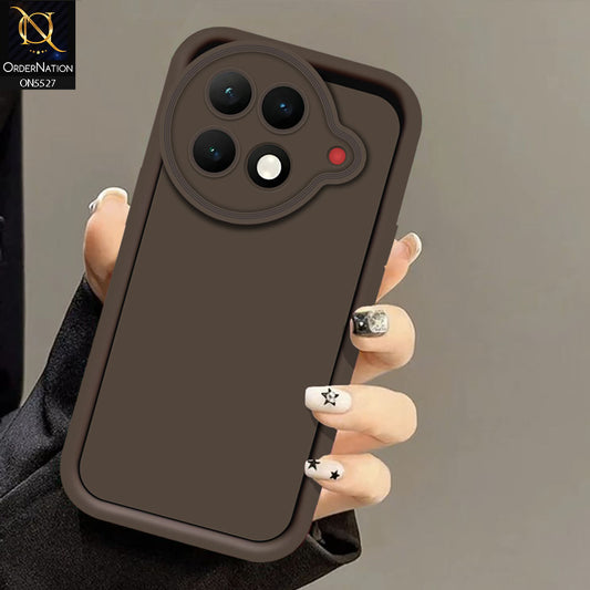 Tecno Camon 30S Cover - Brown -Soft Silicone Case With Round Bumper Matte TPU Shockproof Cover