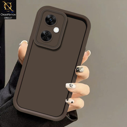 OnePlus Nord CE 3 Lite Cover - Brown -Soft Silicone Case With Round Bumper Matte TPU Shockproof Cover