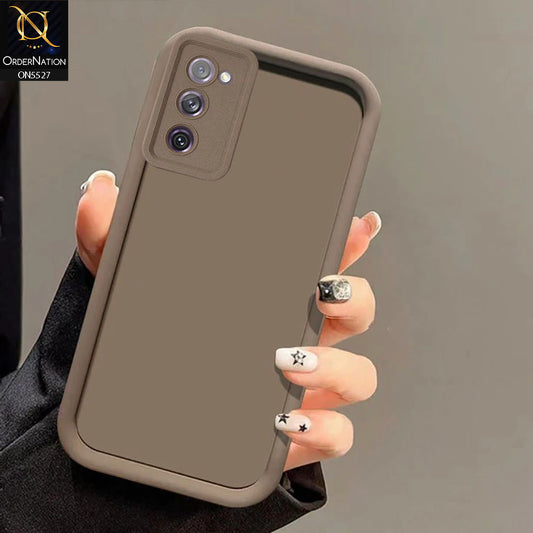 Samsung Galaxy S20 FE Cover - Brown -Soft Silicone Case With Round Bumper Matte TPU Shockproof Cover