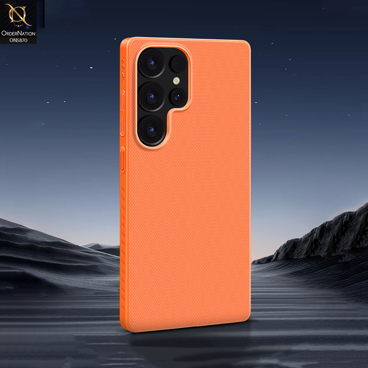 Samsung Galaxy S26 Ultra Cover - Orange - X-LEVEL - Magnet NeoGrid Series - New Premium Texture Cases With MagSafe