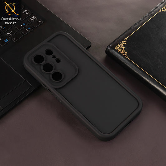 Tecno Camon 50 Pro 4G Cover - Black - Soft Silicone Case With Round Bumper Matte TPU Shockproof Cover