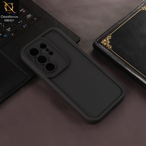 Tecno Camon 50 Ultra Cover - Black - Soft Silicone Case With Round Bumper Matte TPU Shockproof Cover