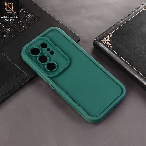Tecno Camon 50 Ultra Cover - Dark Green - Soft Silicone Case With Round Bumper Matte TPU Shockproof Cover