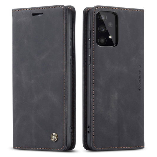 Samsung Galaxy A53 5G Cover - Black - CaseMe Premium High Quality Wallet Magnetic Suede Leather Case