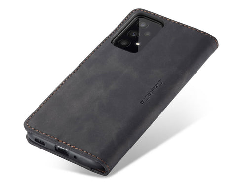 Samsung Galaxy A53 5G Cover - Black - CaseMe Premium High Quality Wallet Magnetic Suede Leather Case