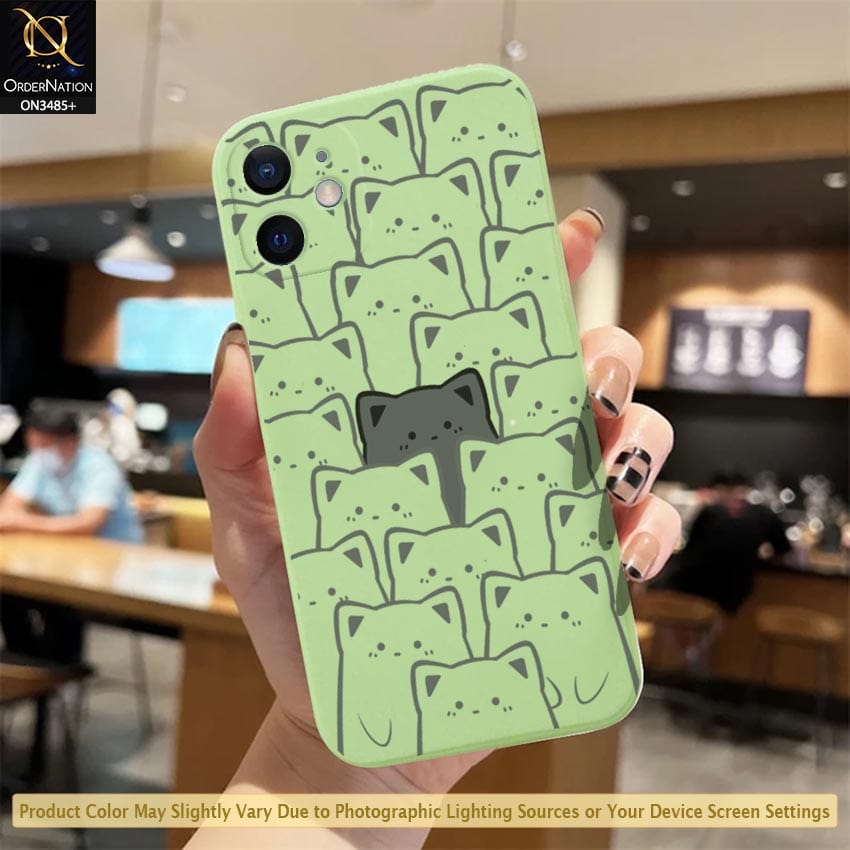 iPhone 12 Cover - ONation Be Different Series - HQ Liquid Silicone Elegant Colors Camera Protection Soft Case