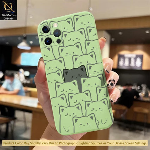 iPhone 12 Pro Cover - Light Green - ONation Be Different Series - HQ Liquid Silicone Elegant Colors Camera Protection Soft Case ( Fast Delivery )