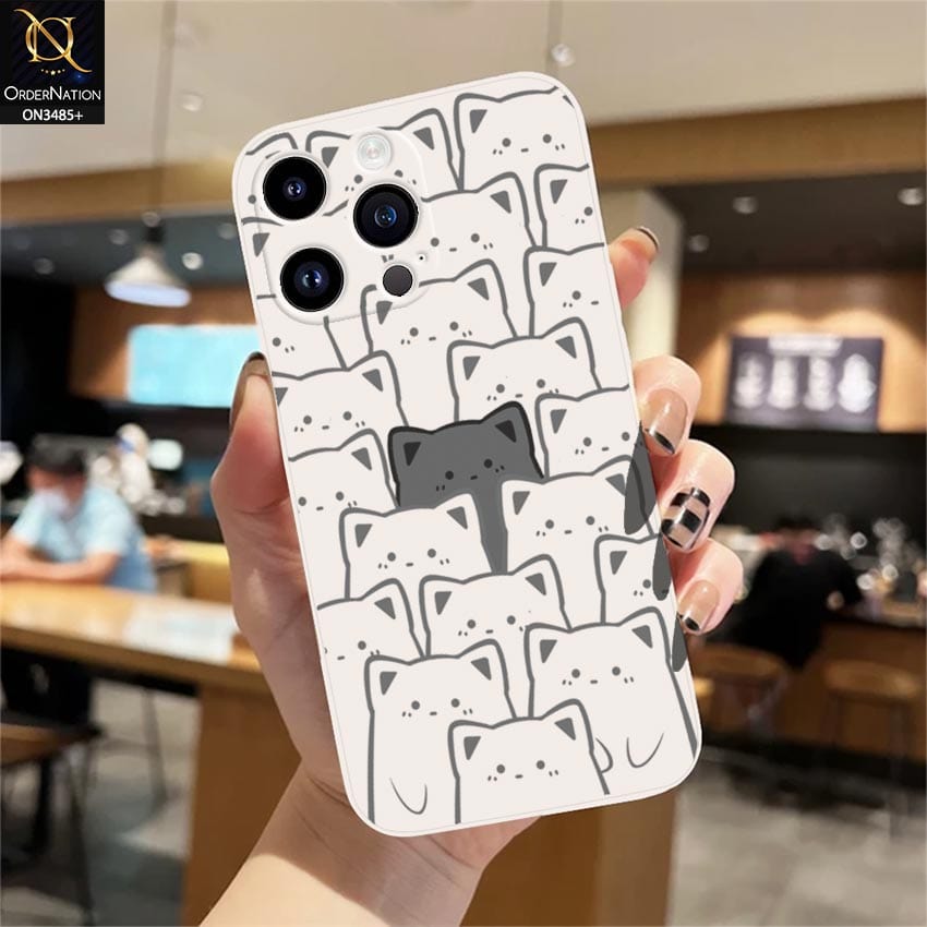 iPhone 14 Pro Max Cover - Off-White (Not Pure White) - ONation Bold Series - HQ Liquid Silicone Elegant Colors Camera Protection Soft Case ( Fast Delivery )