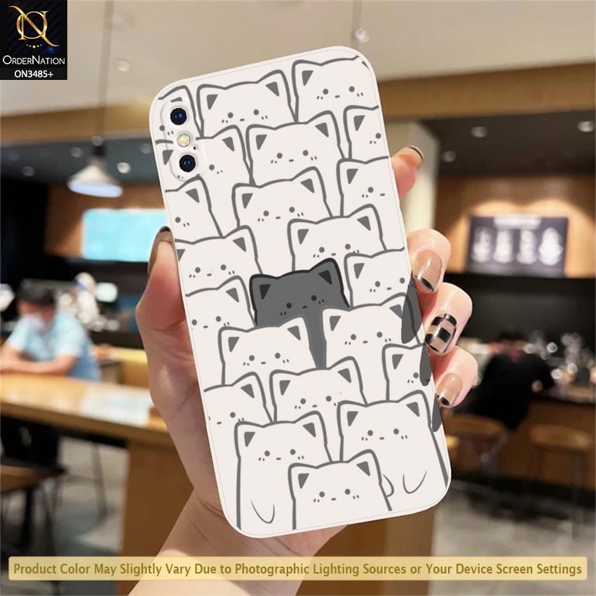 iPhone XS Max Cover - ONation Be Different Series - HQ Liquid Silicone Elegant Colors Camera Protection Soft Case (Fast Delivery) (H)