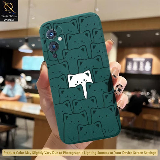 OnePlus 9 Cover - Dark Green - ONation Be Different Series - HQ Liquid Silicone Elegant Colors Camera Protection Soft Case ( Fast Delivery )
